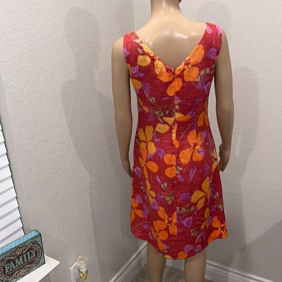 Vintage Harold’s Designer  tropical floral linen dress - Picture 2 of 6